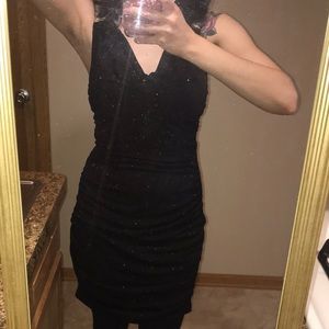 Black Glitter Dress